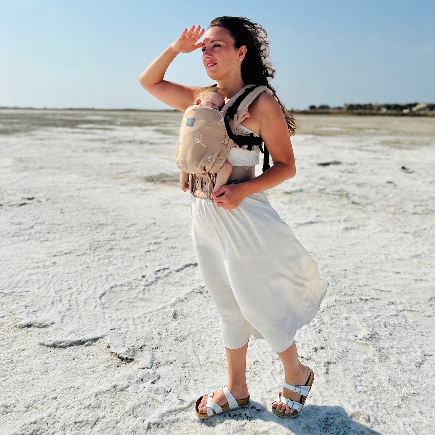 newborn baby carrier mocha