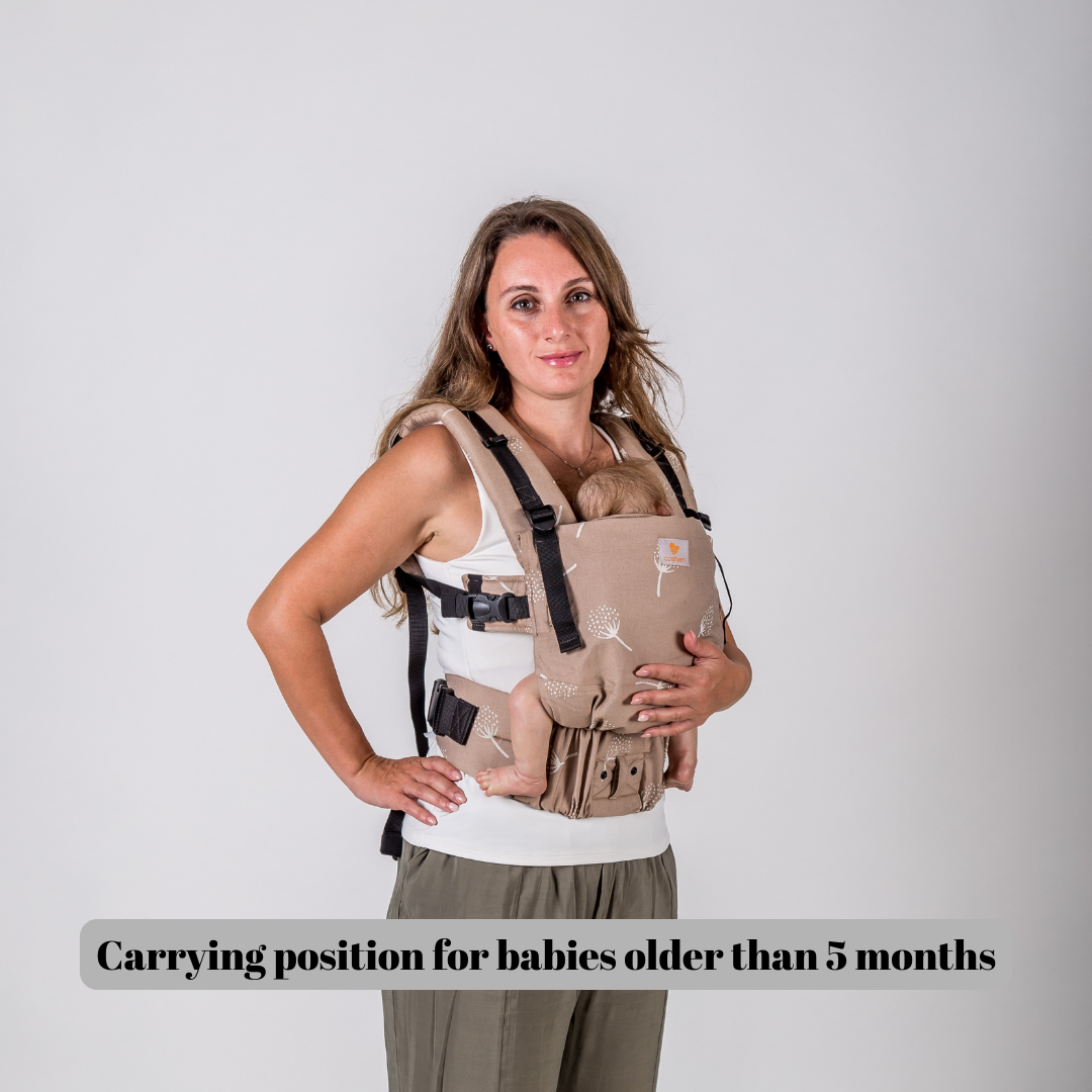 Carrying position for babies older than 5 months