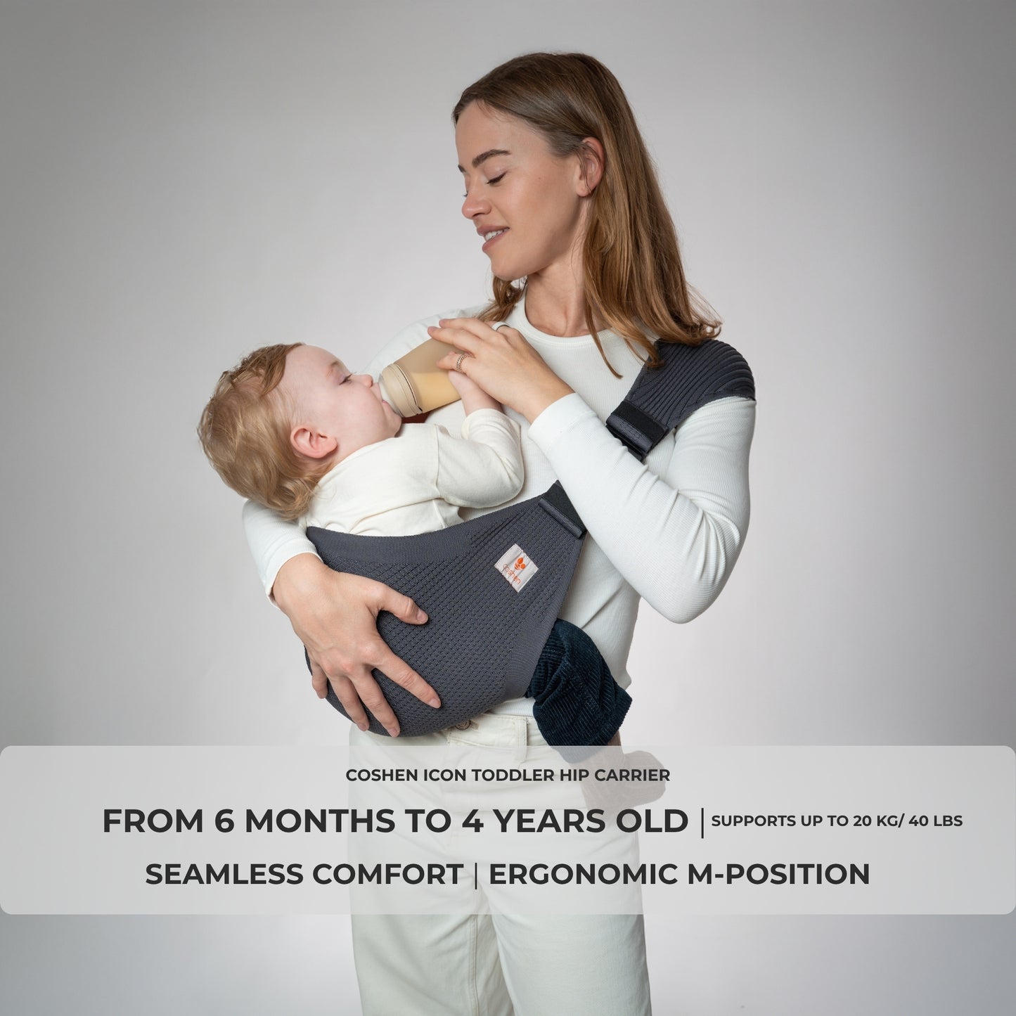 Coshen Icon Seamless Toddler Carrier | Anthracite