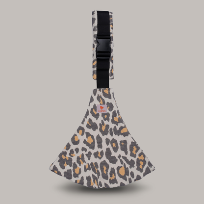 baby and toddler hip carrier, leopard print
