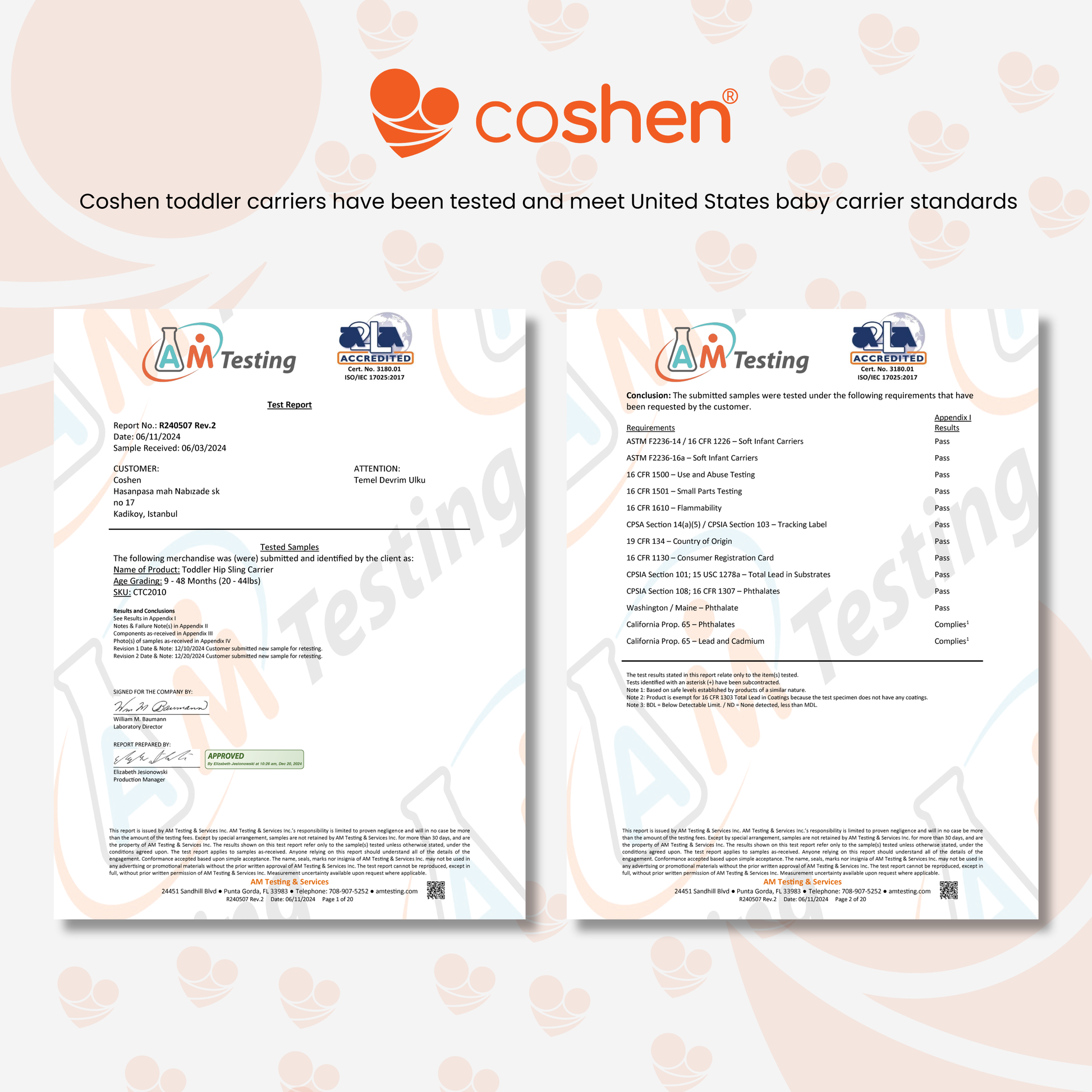 baby sling used from 9 months to 48 months, safety tested