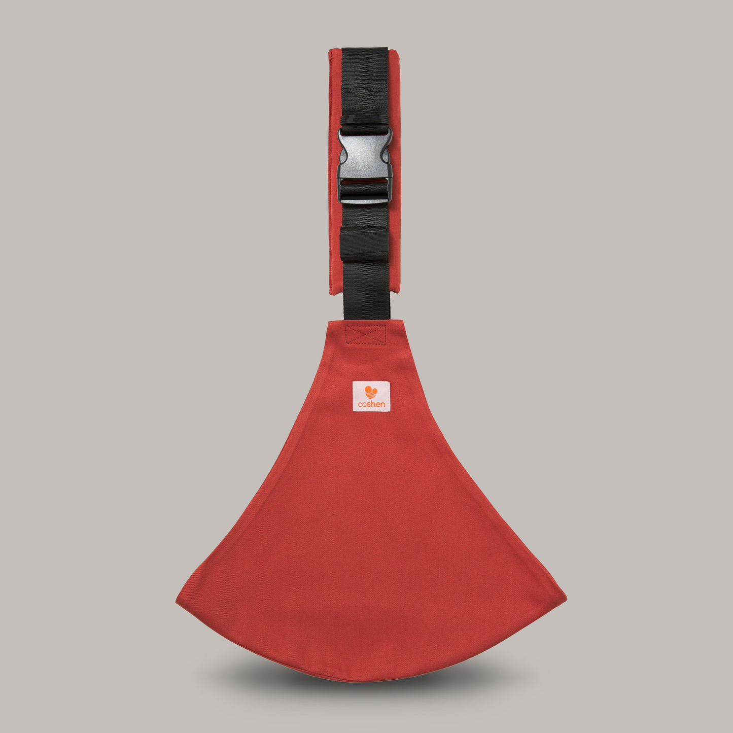 Baby and toddler hip carrier, orange